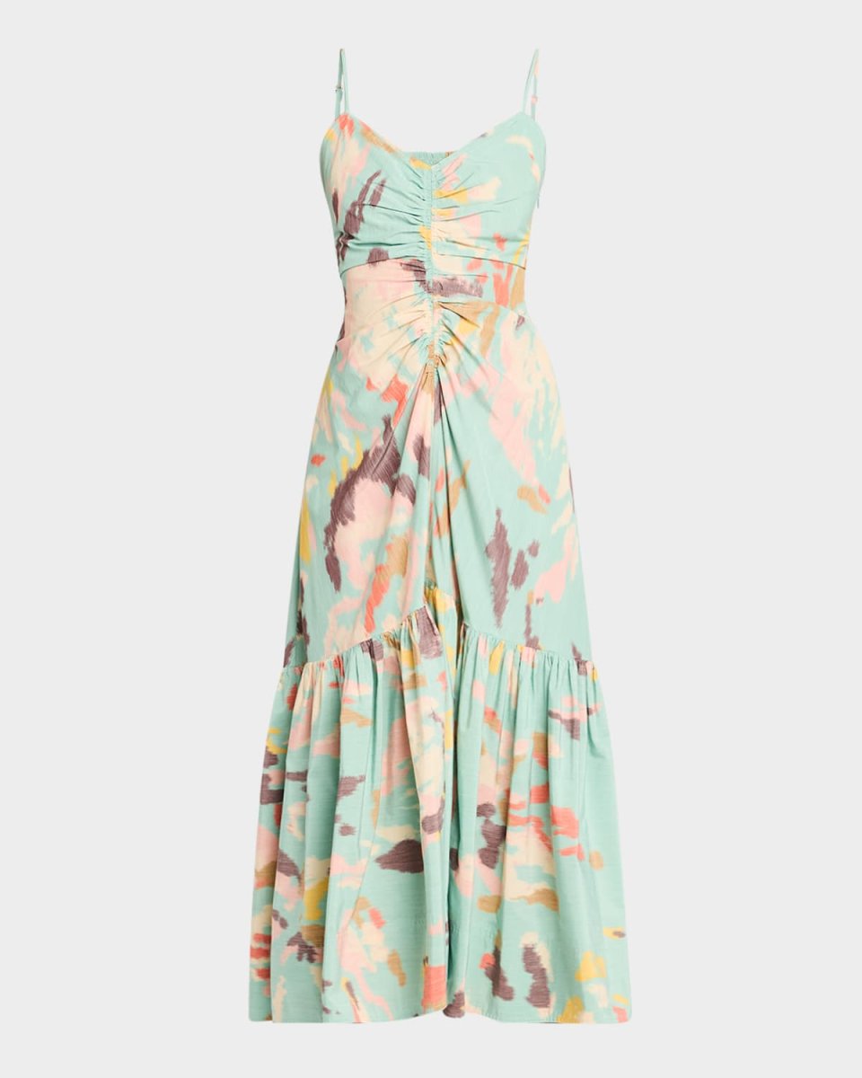 Lindsey Printed A-Line Midi Dress